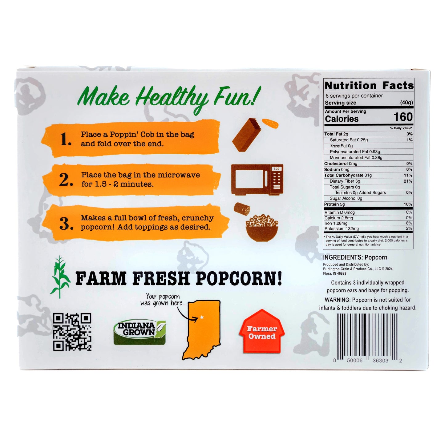 Popcorn on The Cob - Poppin' Cobs 3 Pack