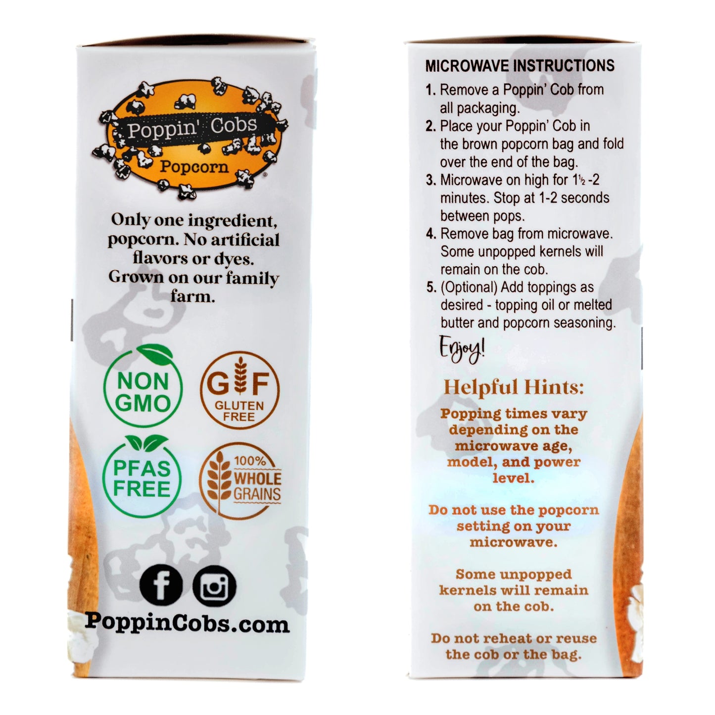 Popcorn on The Cob - Poppin' Cobs 3 Pack