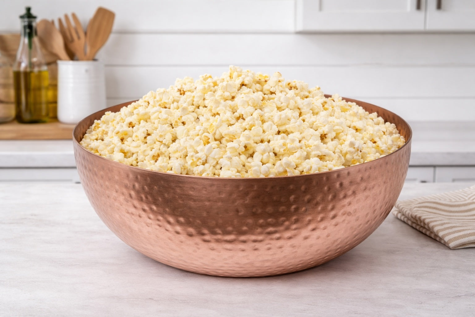 Copper Serving Bowl - With Poppin' Cobs 3-Pack