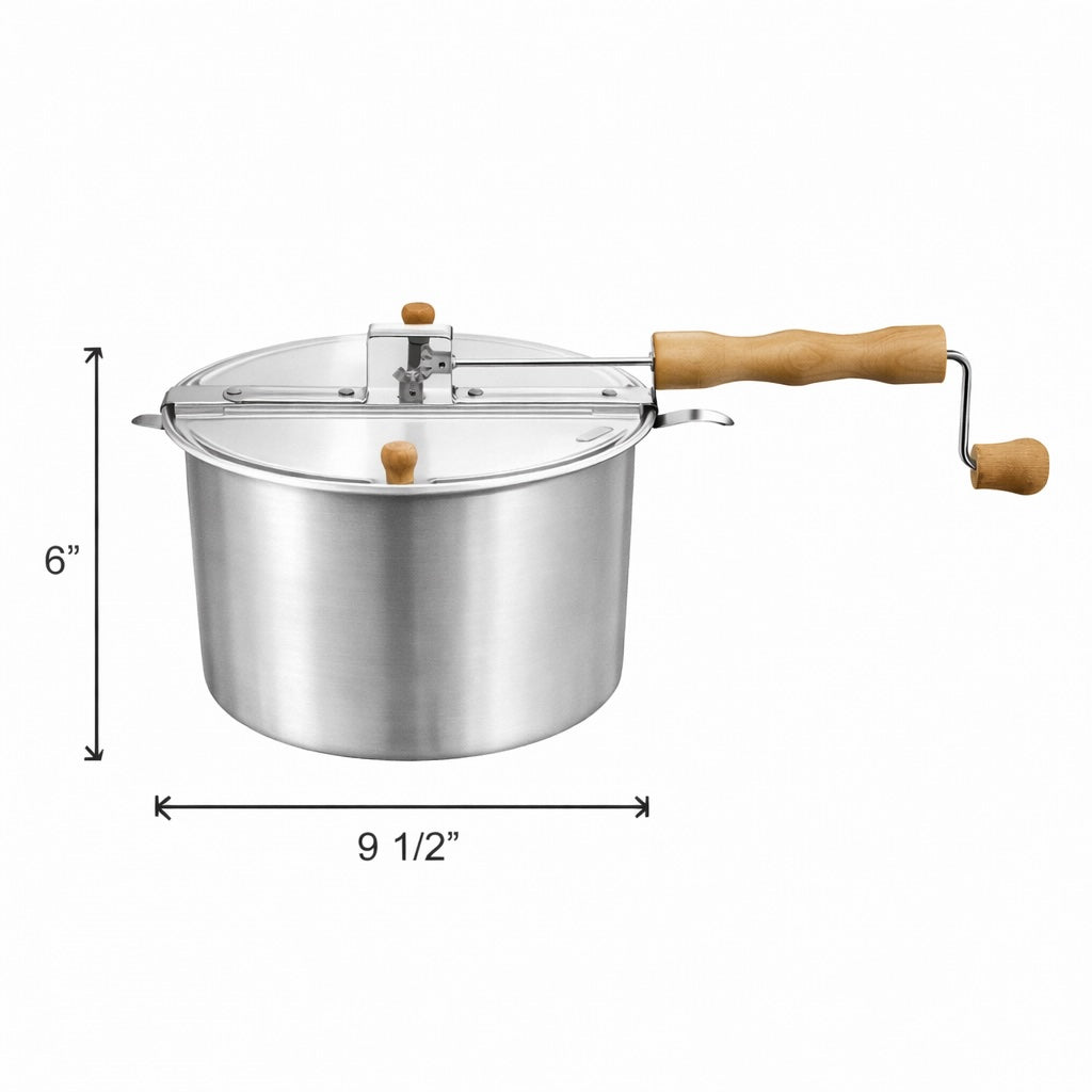 Crank Stovetop Popcorn Popper with Burlington Farms Stovetop Kernels