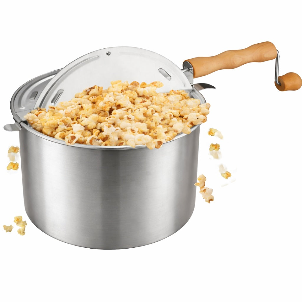 Crank Stovetop Popcorn Popper with Burlington Farms Stovetop Kernels