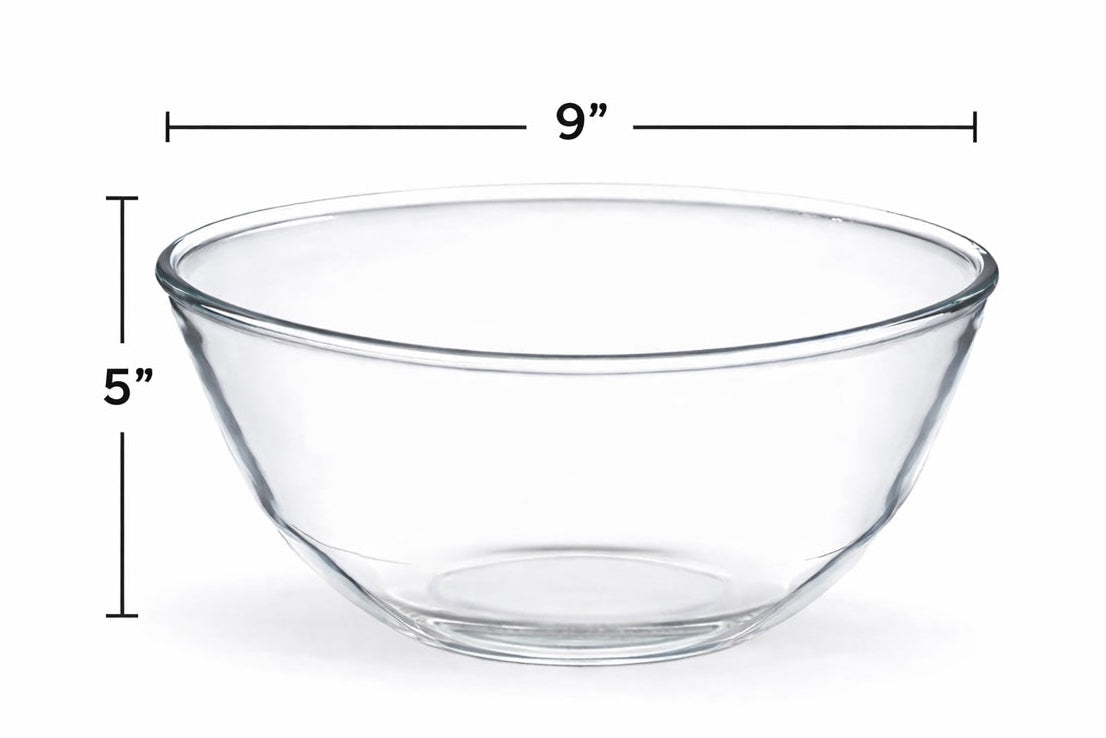 Glass Serving Bowl - With Poppin' Cobs 3-Pack