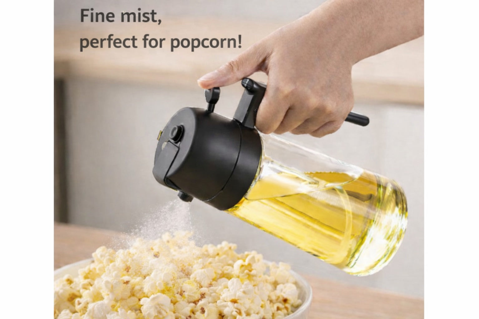 Glass Oil Sprayer - 2 in 1 Spray Bottle and Pour Bottle