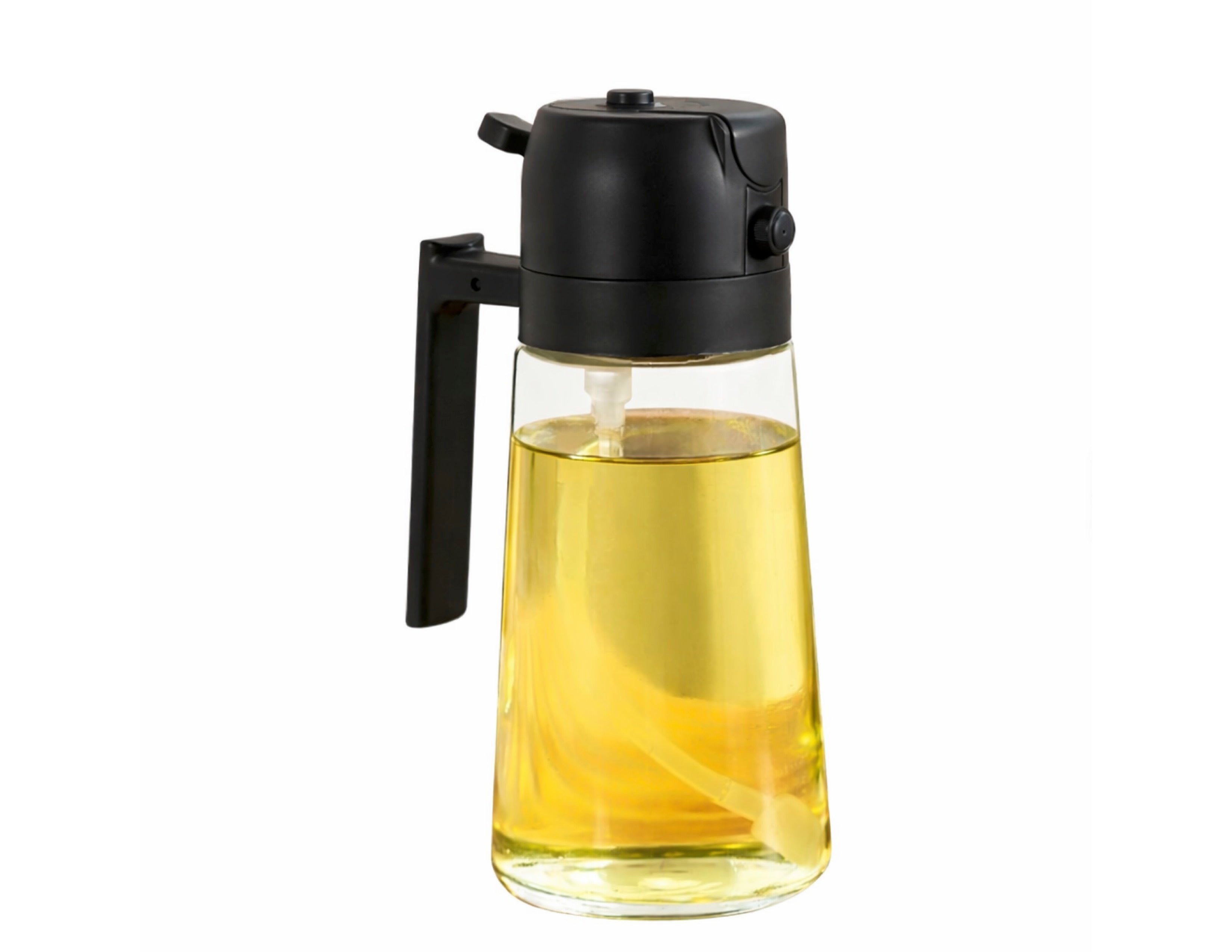 Glass Oil Sprayer - 2 in 1 Spray Bottle and Pour Bottle