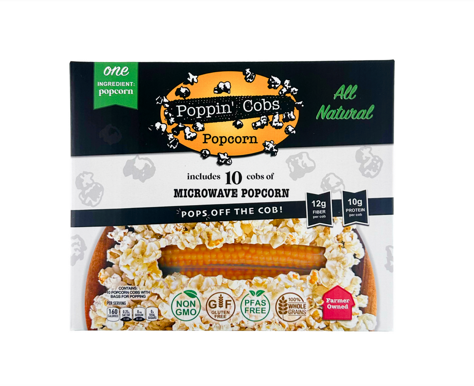 Popcorn on the Cob | Microwave Gourmet Popcorn | Poppin Cobs