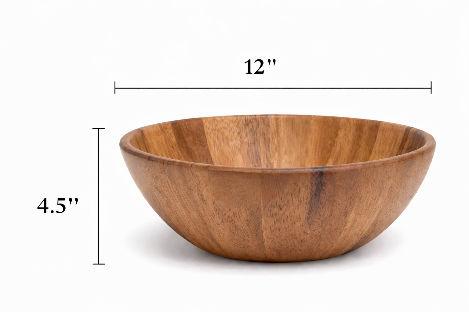 Wooden Serving Bowl - With Poppin' Cobs 3-Pack
