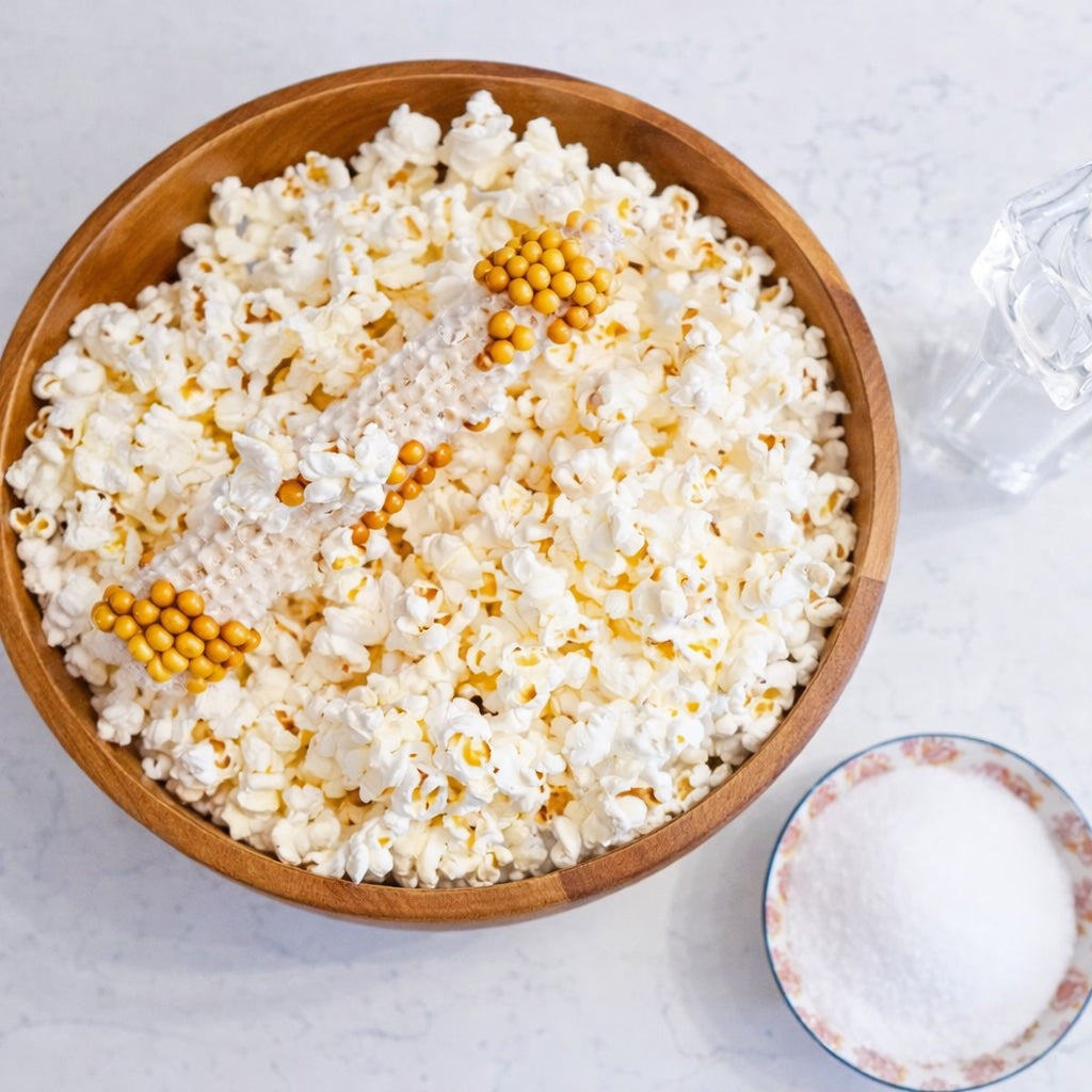 Wooden Serving Bowl - With Poppin' Cobs 3-Pack