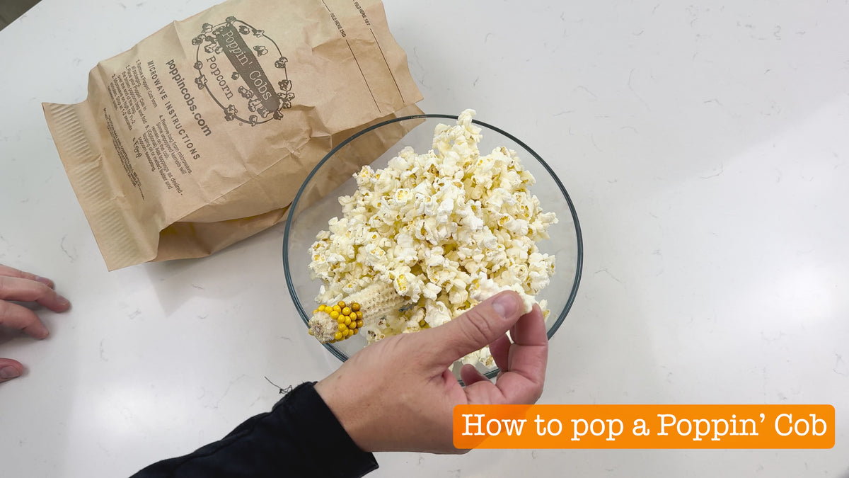 Popcorn on the Cob - Poppin' Cobs Microwave Popcorn, Non-GMO – Poppin Cobs